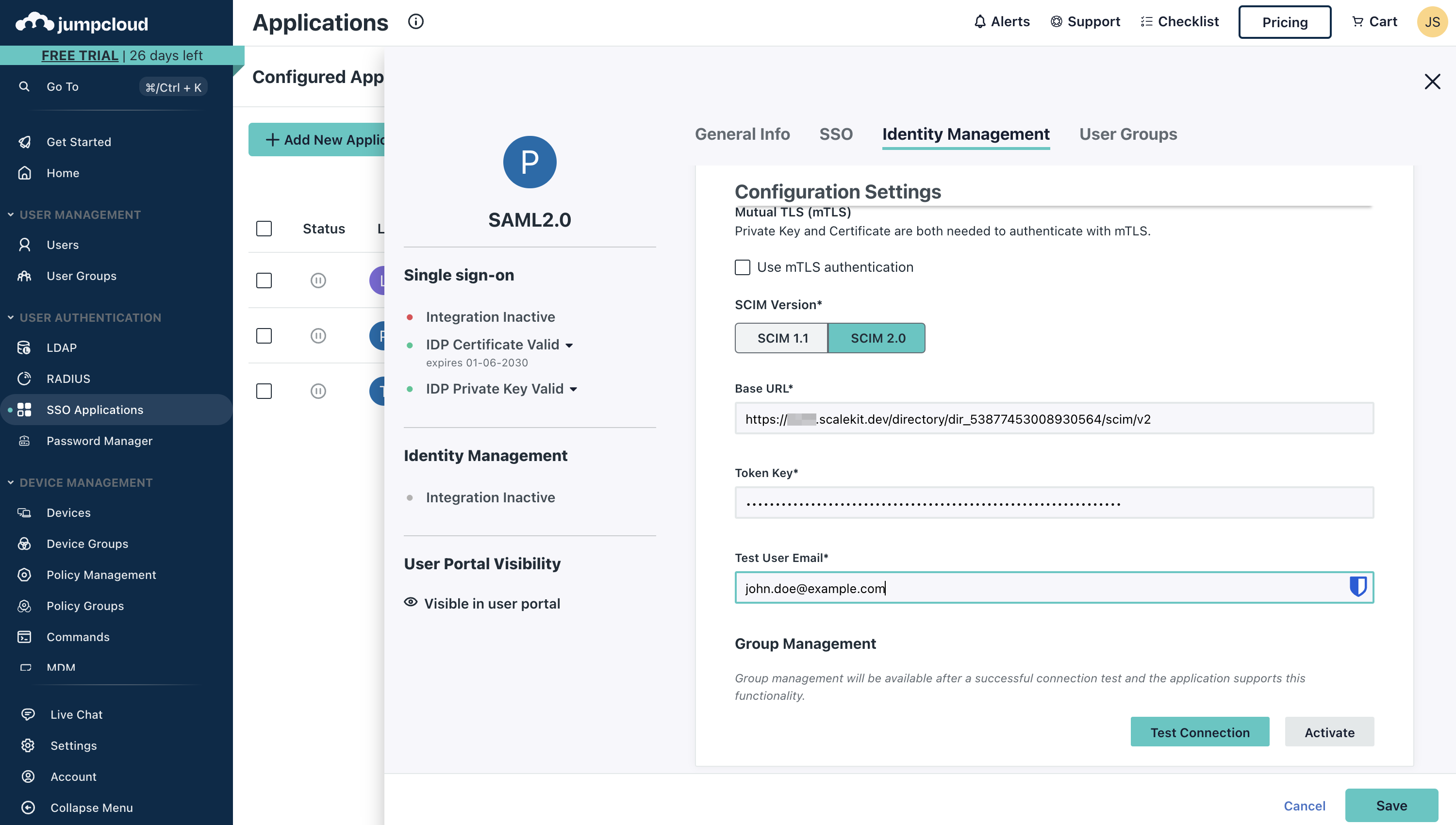 Configure Application Settings